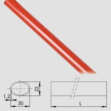 Bara rosie man. antipanica CISA OVALA lung 1200