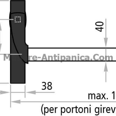 Manere antipanica usi metalice fara maner ext si broasca